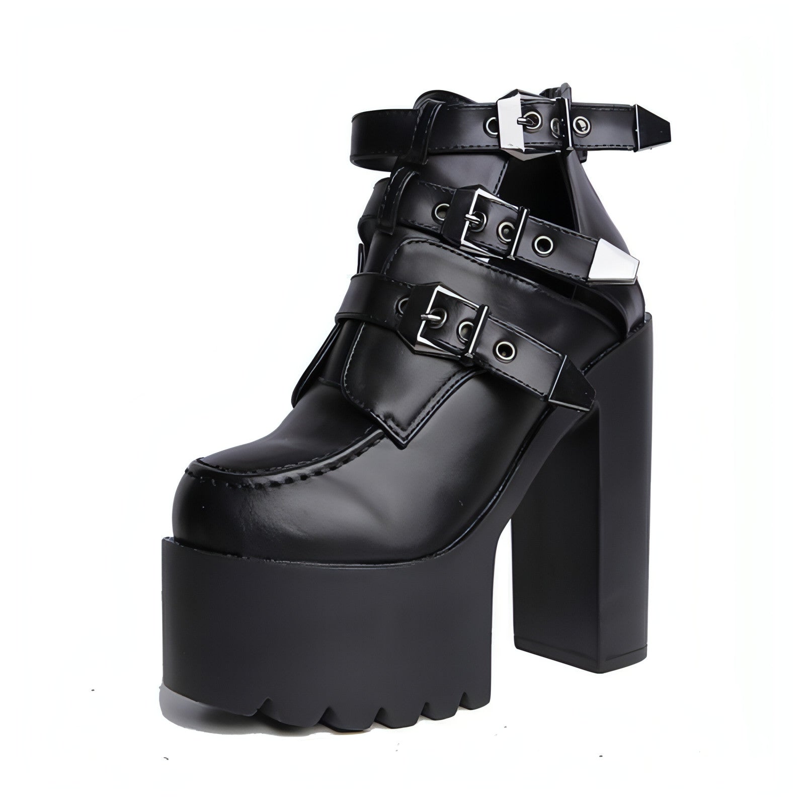 Main Spring Chunky Heel High Boots Shoe Women image