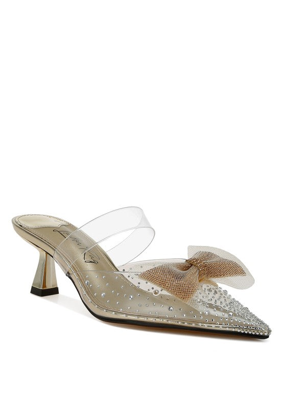 Main Freja Embellished Bow Kitten Heels image