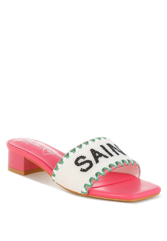 Main Poshta Saint Tropez Beaded Slip-On Heels image