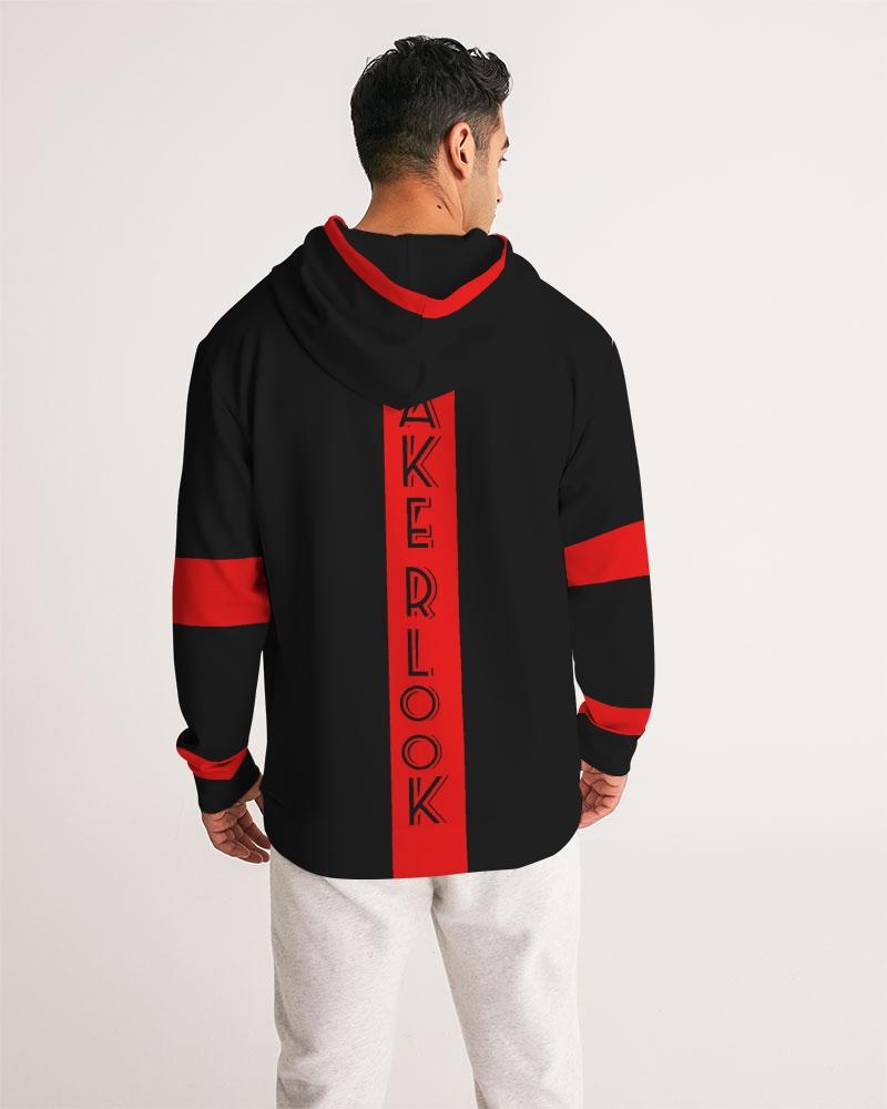 Wakerlook Men's Hoodie featuring adjustable drawstring hood, front pocket, and smooth fabric in a stylish design.