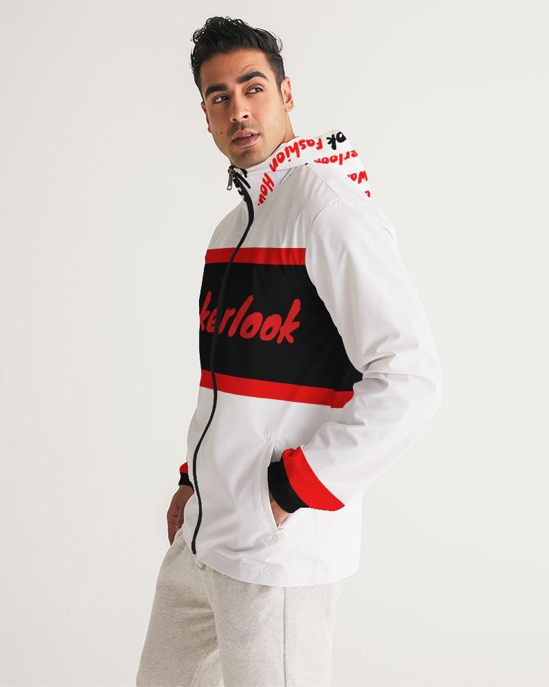 Wakerlook Men's Windbreaker Jacket in a stylish design, featuring lightweight, water-resistant fabric, elastic cuffs, and a full mesh lining for comfort.