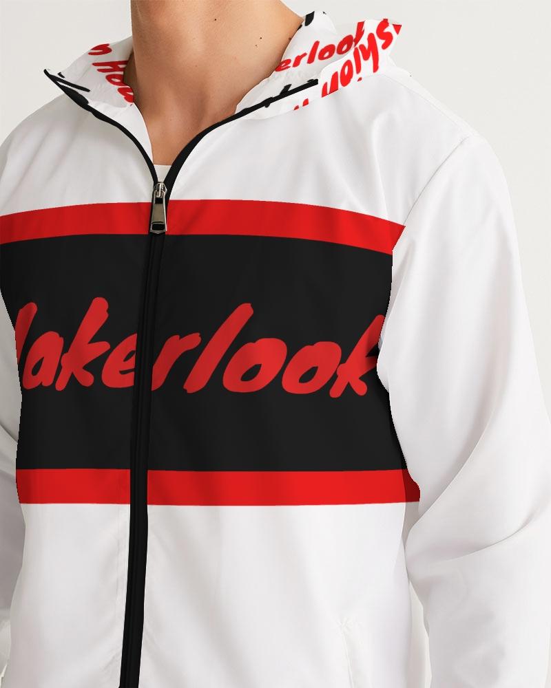 Wakerlook Men's Windbreaker Jacket in a stylish design, featuring lightweight, water-resistant fabric, elastic cuffs, and a full mesh lining for comfort.