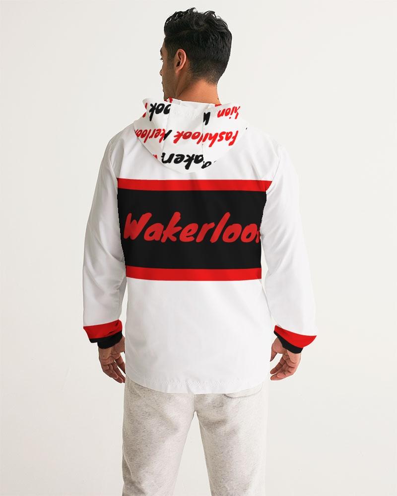 Wakerlook Men's Windbreaker Jacket in a stylish design, featuring lightweight, water-resistant fabric, elastic cuffs, and a full mesh lining for comfort.