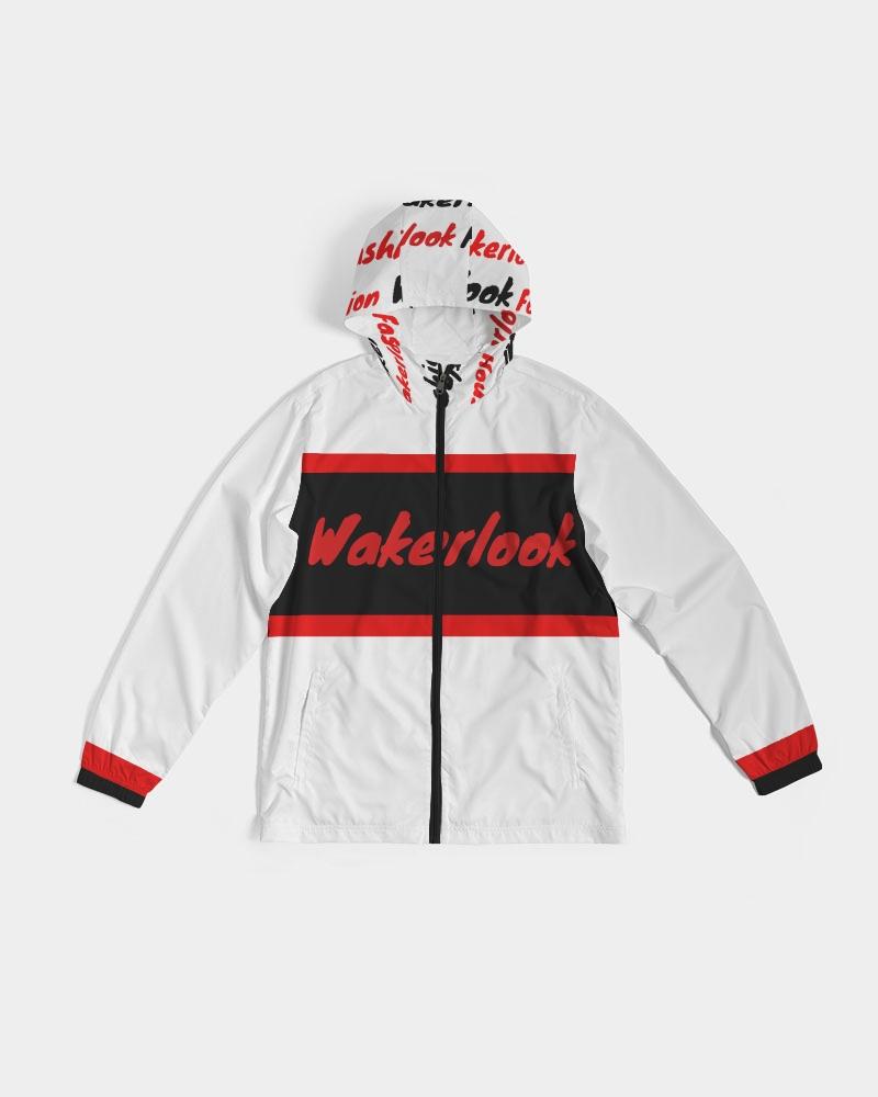 Wakerlook Men's Windbreaker Jacket in a stylish design, featuring lightweight, water-resistant fabric, elastic cuffs, and a full mesh lining for comfort.