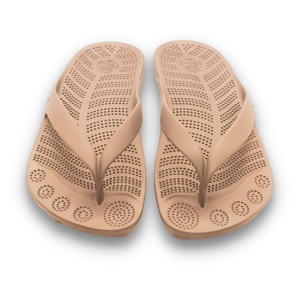 A pair of stylish Beach Nude Flip-Flops showcasing a minimalist design, perfect for beach and casual wear.