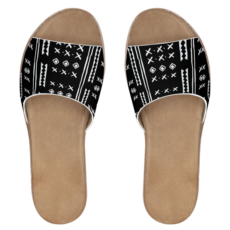 Love Me Women's Nappa Leather Sliders featuring a sleek design with nappa leather straps and a durable rubber sole.