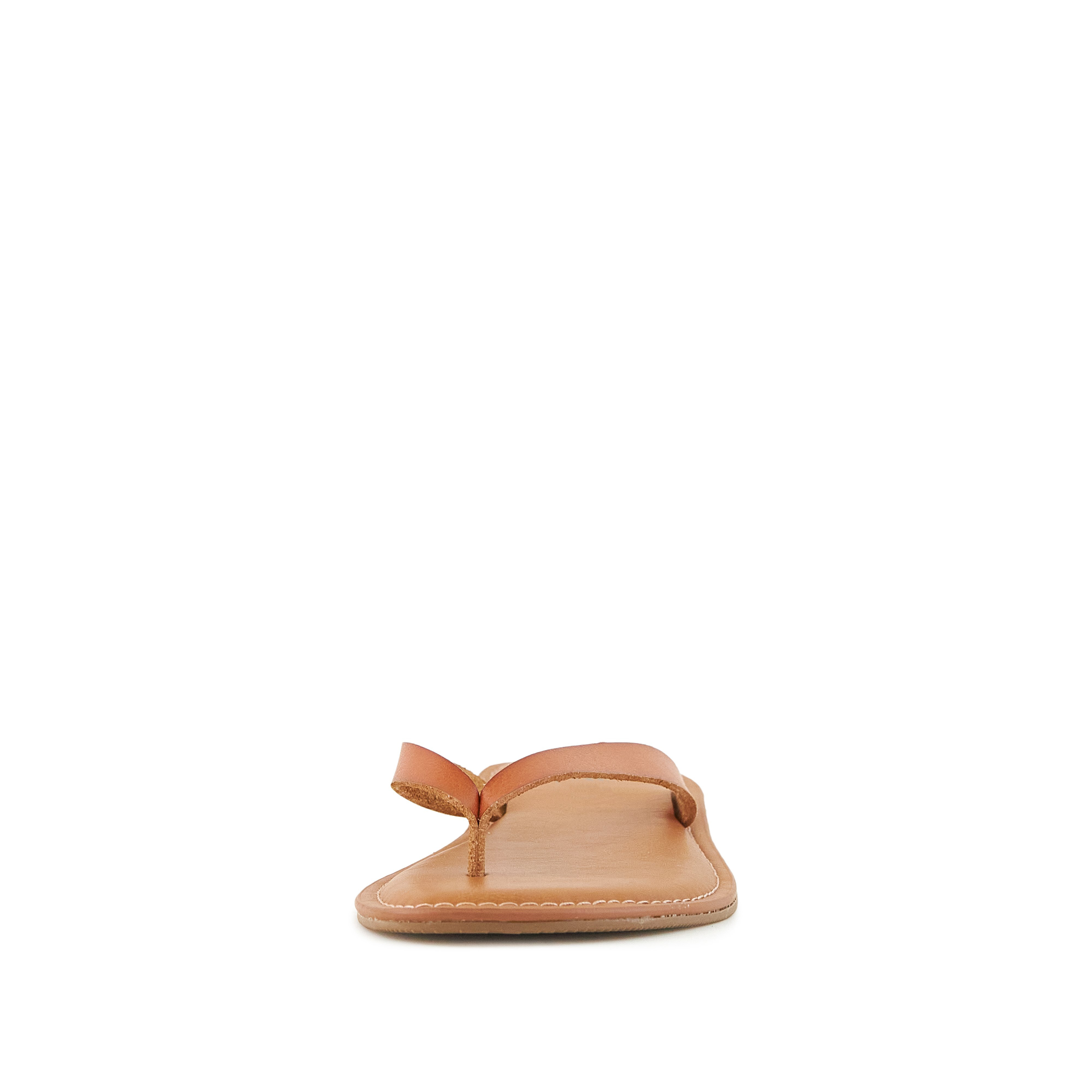 A pair of stylish Women's Sandals in tan color featuring a thong toe design, perfect for summer outings.