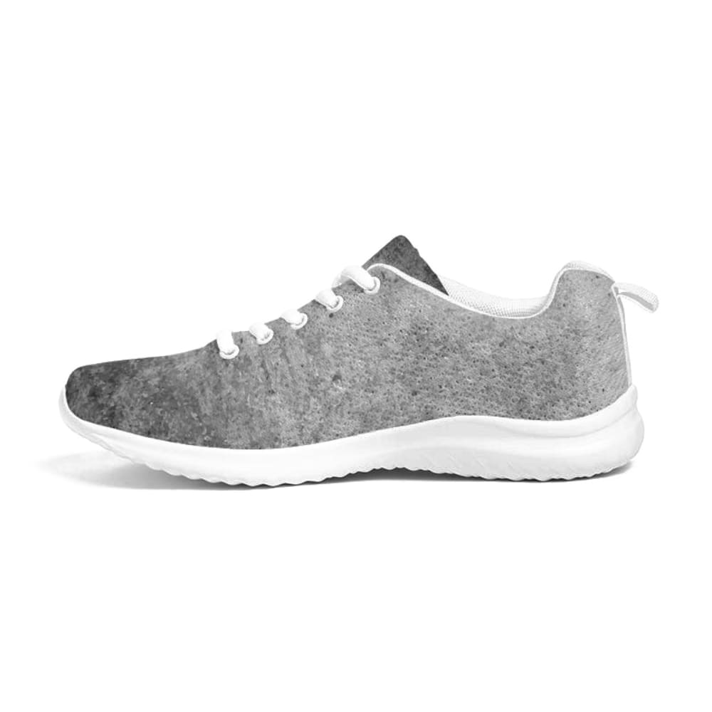 Men's Grey Low Top Canvas Running Shoes with lace-up front and padded collar, designed for comfort and style.