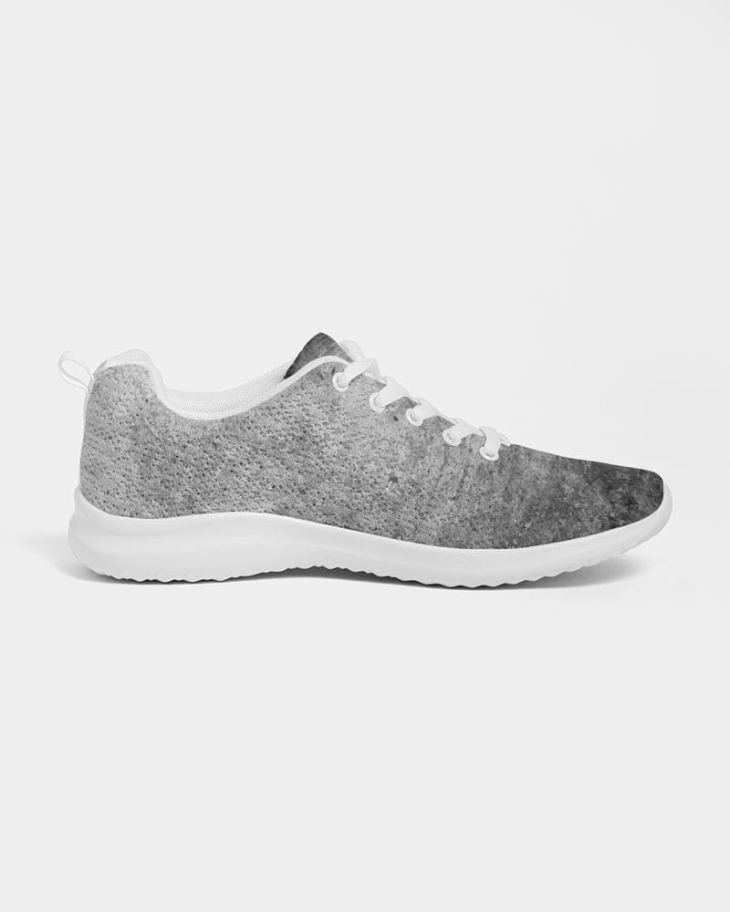 Men's Grey Low Top Canvas Running Shoes with lace-up front and padded collar, designed for comfort and style.