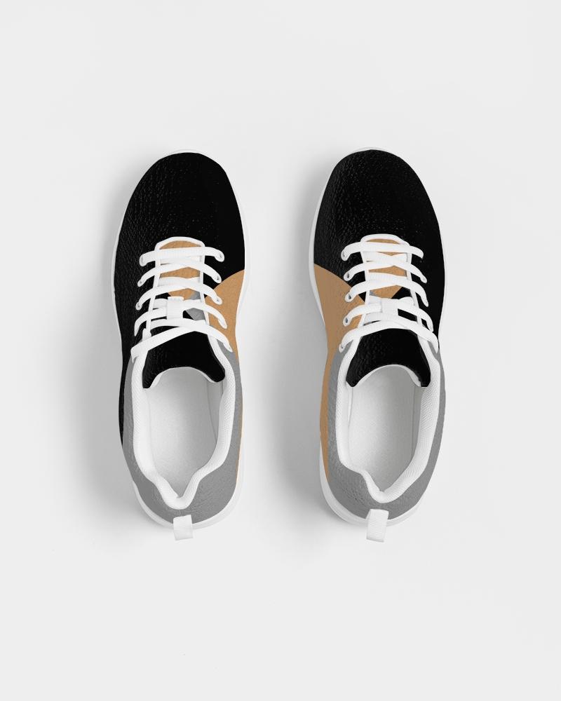 Mens Sneakers in tricolor design, featuring a low top canvas style, lace-up front, and padded collar for comfort.