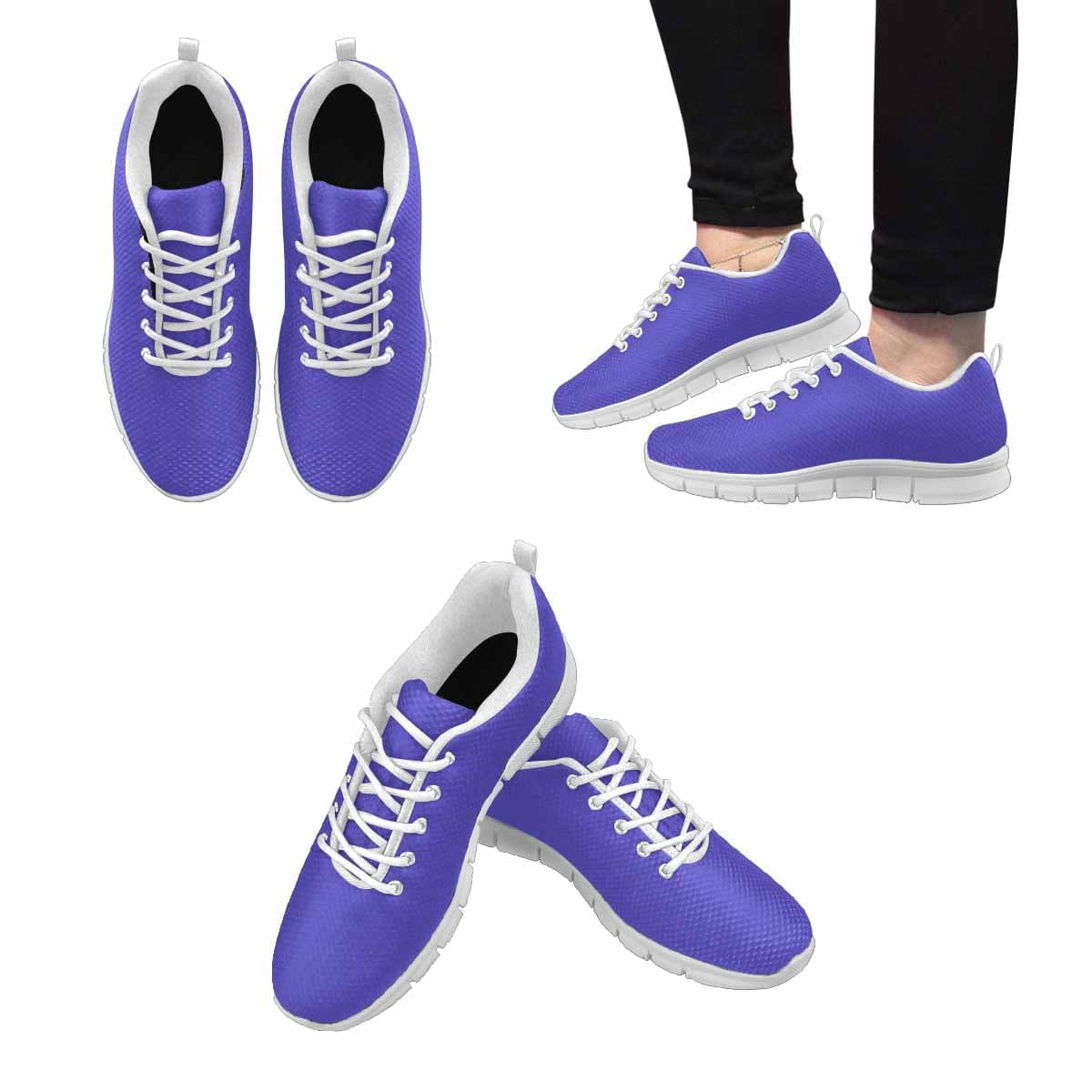 Men's Blue Iris running sneakers featuring a durable outsole and breathable mesh upper for comfort and style.