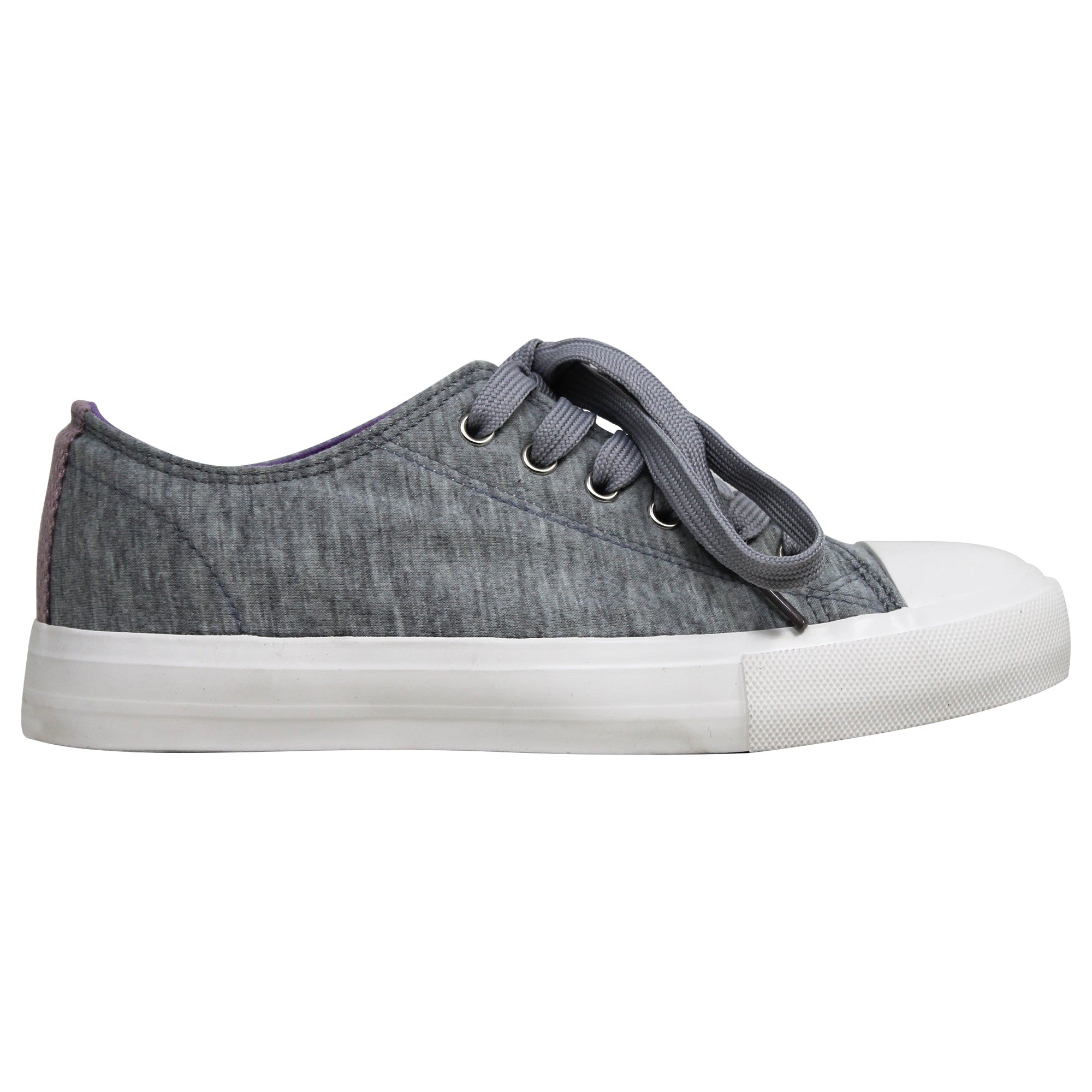 SOBEYO Women's Canvas Sneakers in lilac color with lace-up closure and memory foam cushioning, showcasing a stylish low-top design.