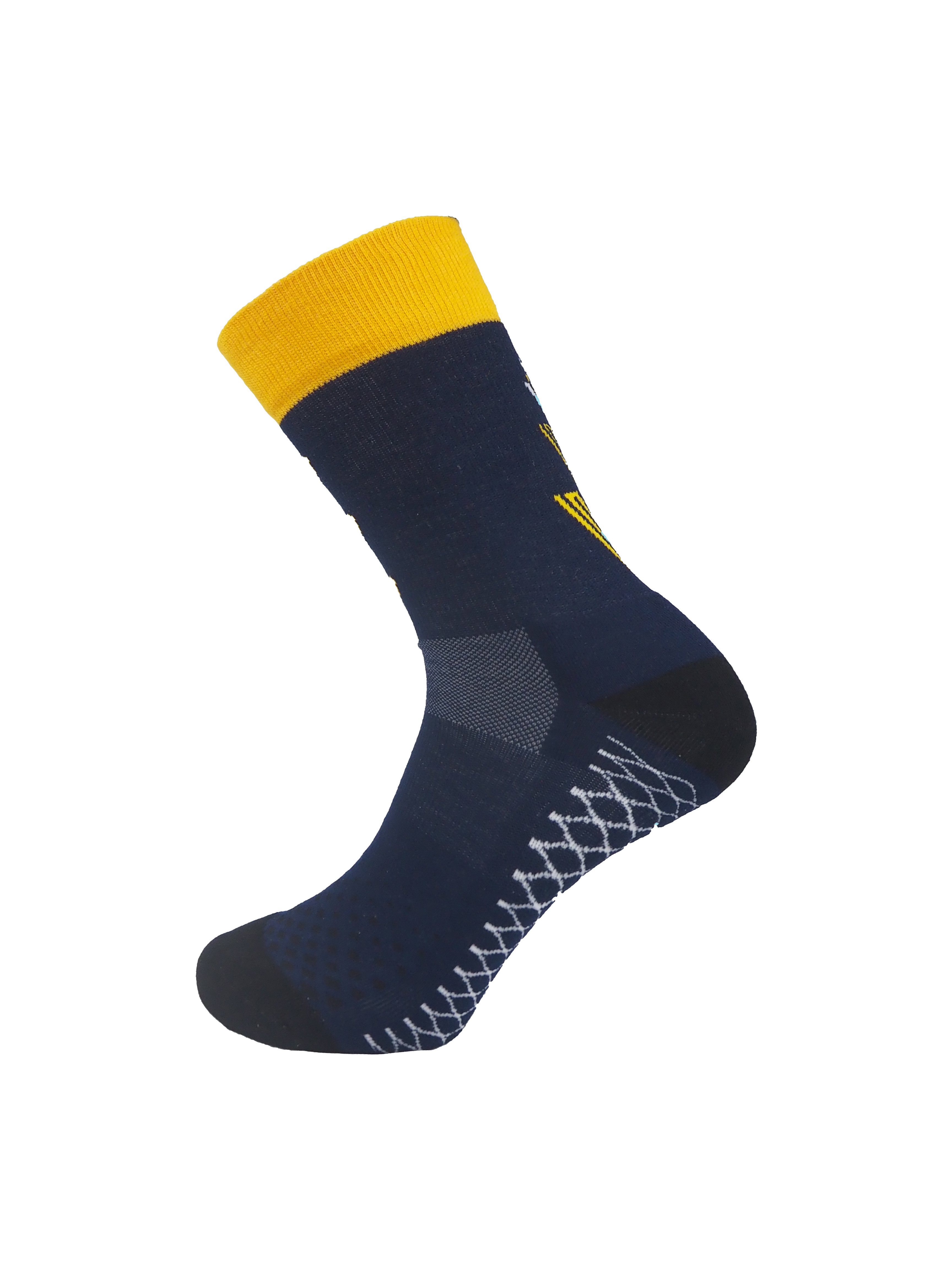 A set of five Majorca socks made from Coolmax and cotton, showcasing their breathable and comfortable design, available in various colors.