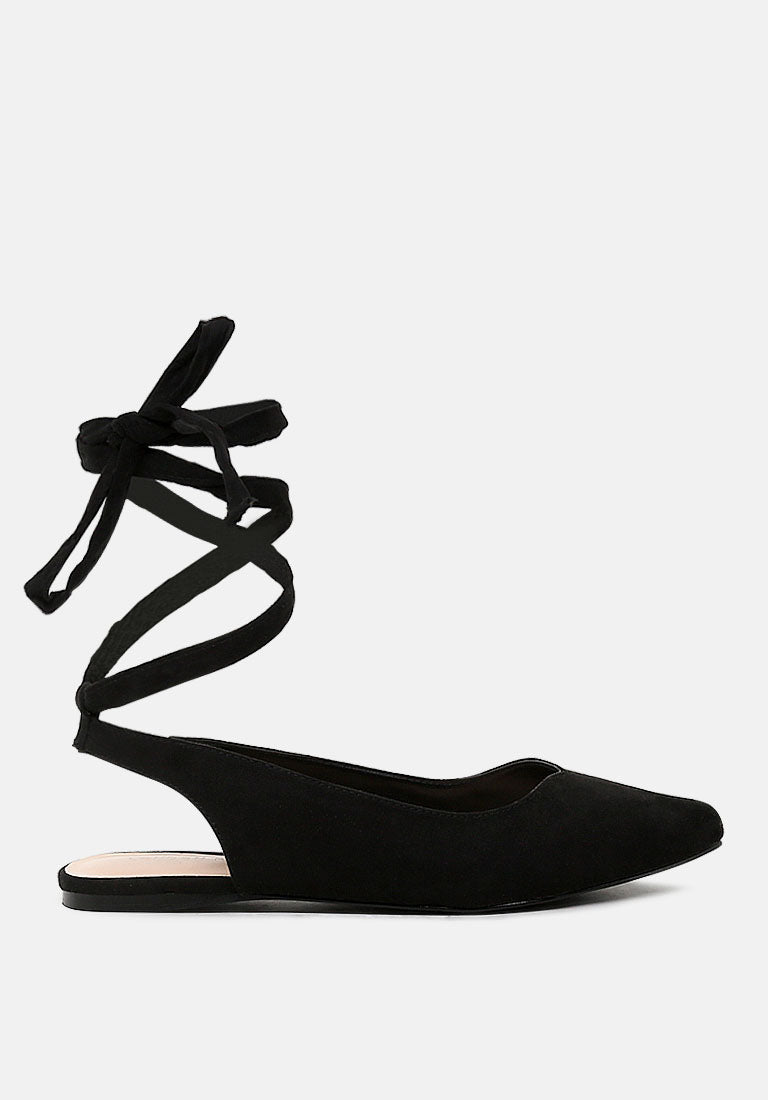 Stylish Ankle Strap Lace-Up Sandals with a flat heel and lace-up back design, perfect for summer outfits.