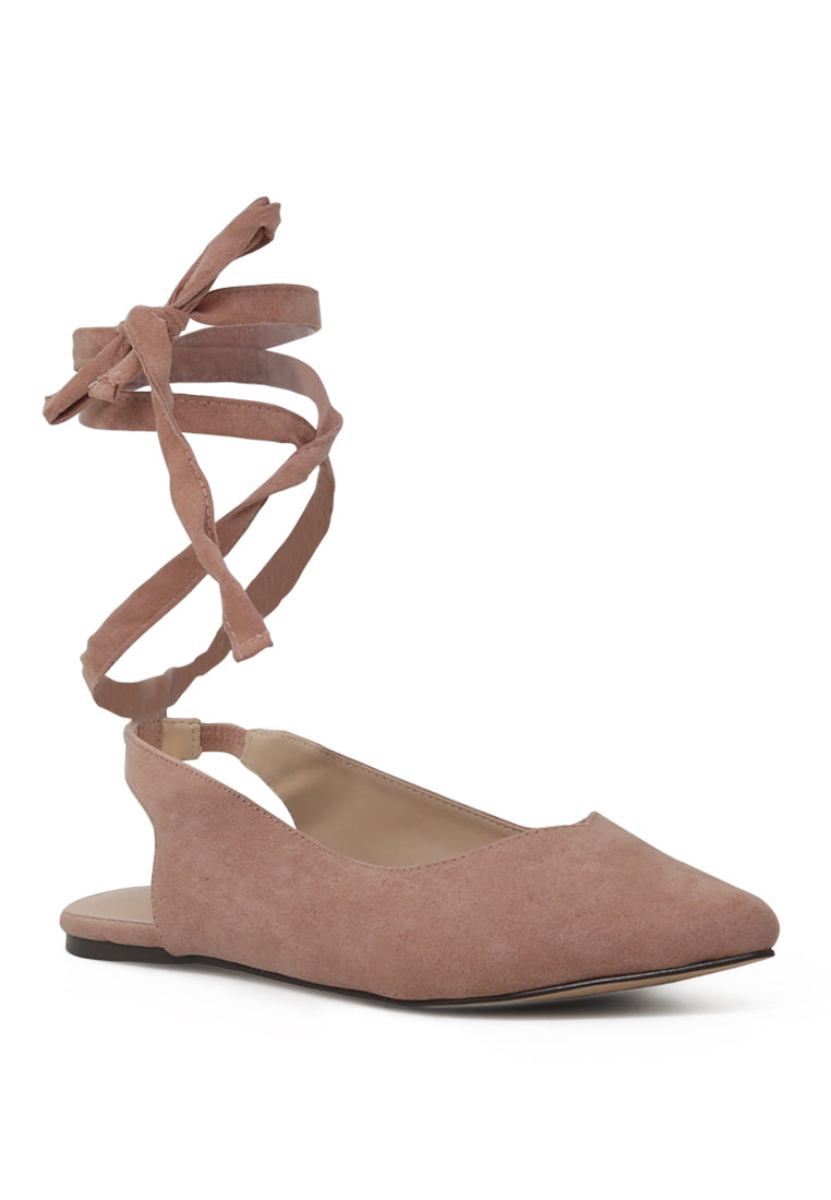 Stylish Ankle Strap Lace-Up Sandals with a flat heel and lace-up back design, perfect for summer outfits.