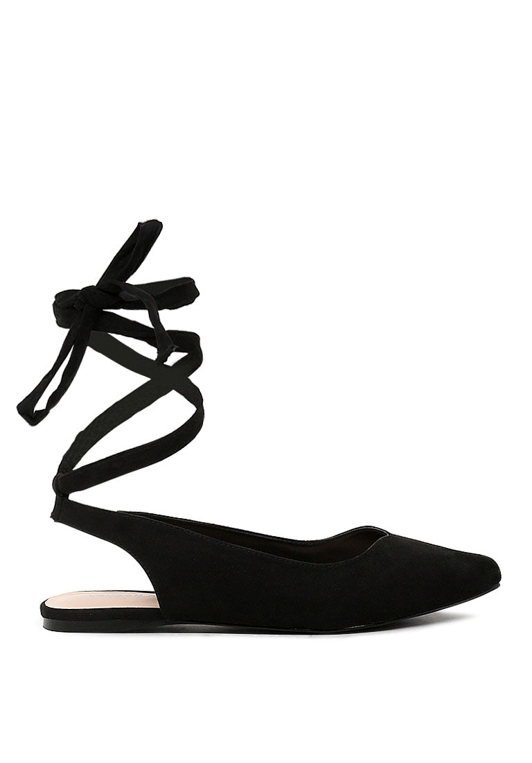 Stylish Ankle Strap Lace-Up Sandals with a flat heel and lace-up back design, perfect for summer outfits.