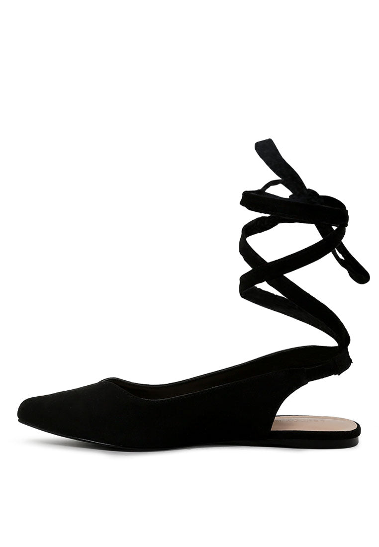 Stylish Ankle Strap Lace-Up Sandals with a flat heel and lace-up back design, perfect for summer outfits.