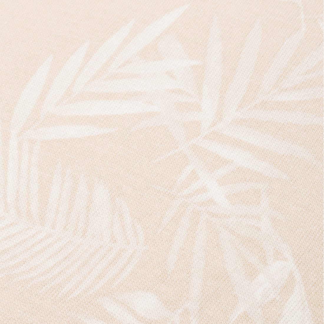 Beige oversized fleece tunic with crew neckline and drop shoulders, featuring an all-over printed design.