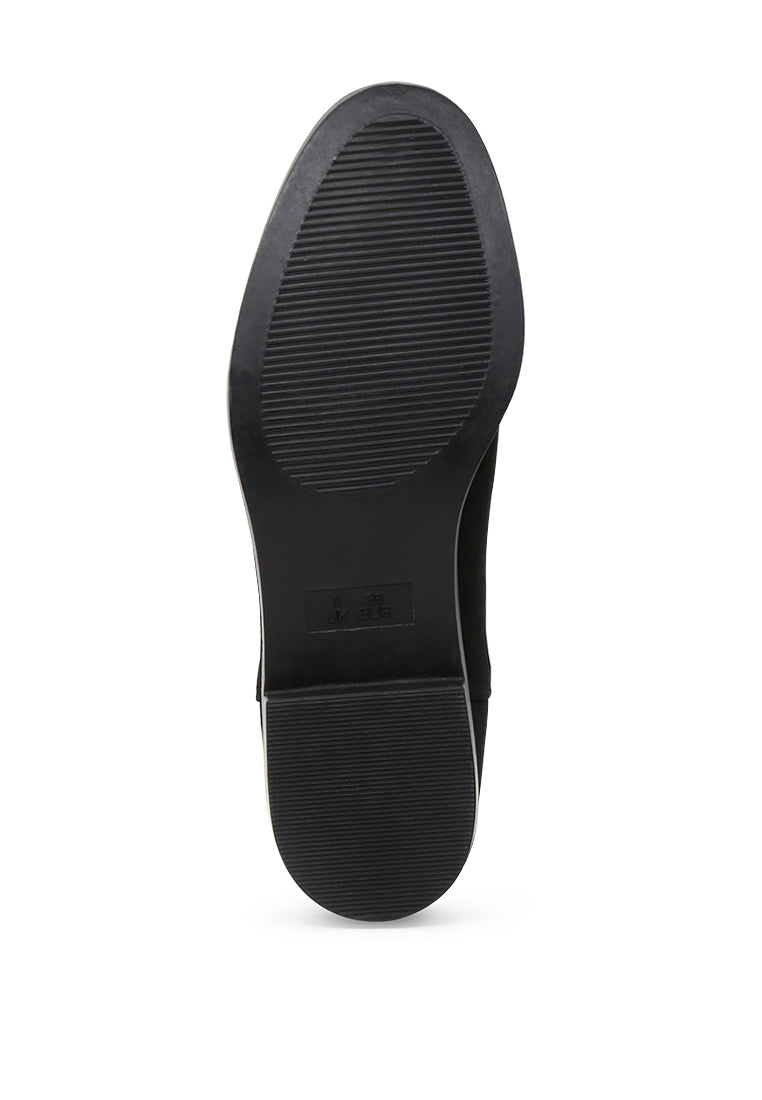 Chic Bunny Chelsea Boots with block heel and elasticated gussets, perfect for stylish outfits.