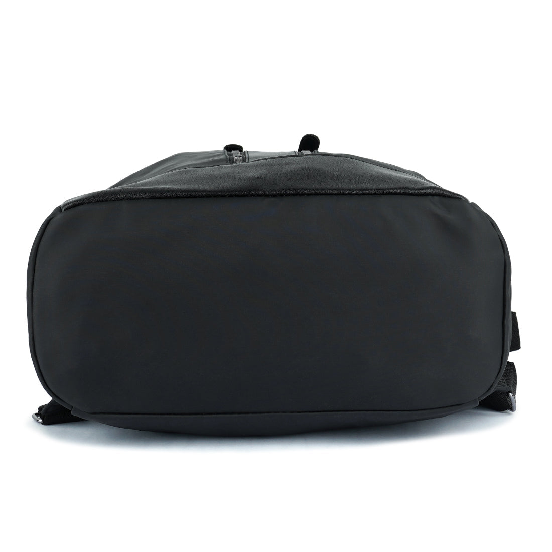 Carry All Small Backpack in synthetic material with multiple compartments and detachable shoulder strap.