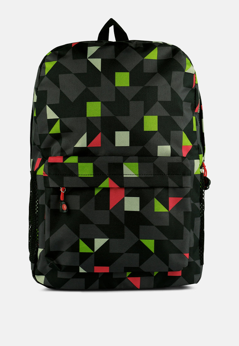 Casual College Backpack in durable PU fabric with adjustable straps and spacious compartments, ideal for everyday use.