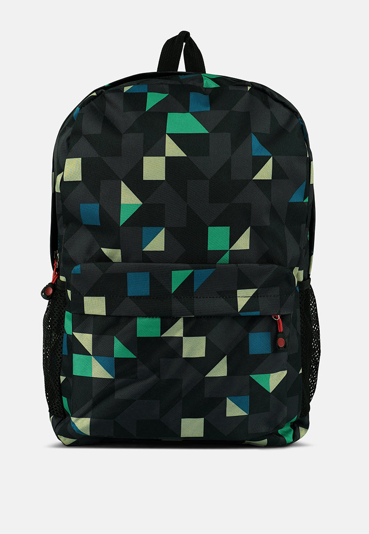 Casual College Backpack in durable PU fabric with adjustable straps and spacious compartments, ideal for everyday use.