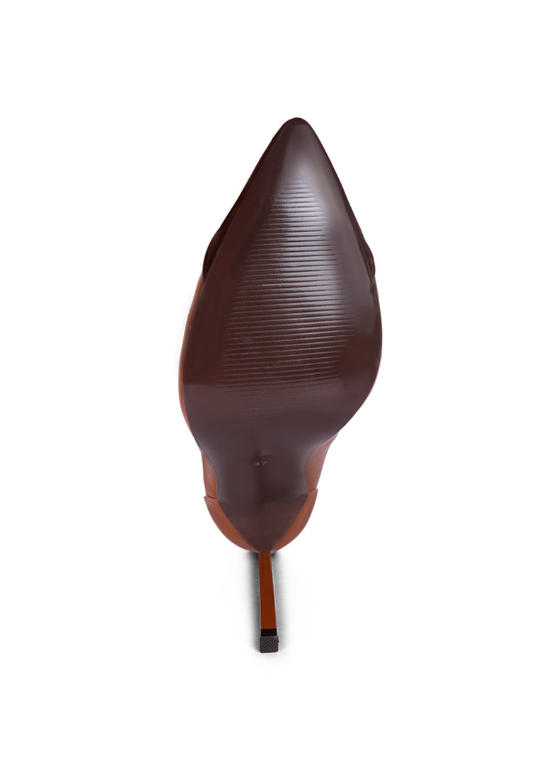 Elegant Cidra Silver Dip Stiletto Heels with a pointed toe and soft cushion insole, perfect for stylish occasions.