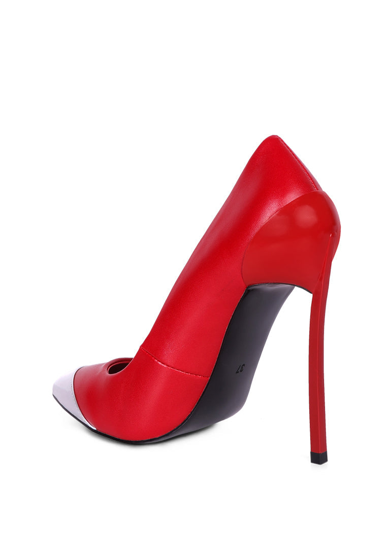 Elegant Cidra Silver Dip Stiletto Heels with a pointed toe and soft cushion insole, perfect for stylish occasions.