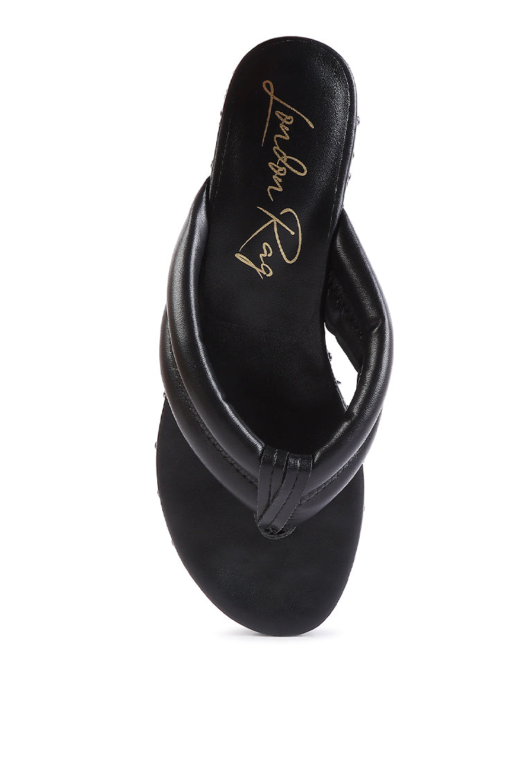 Cupcake Quilted Rhinestone Platform Sandals featuring a quilted design, cushioned straps, and metal ball studs on a chunky platform.