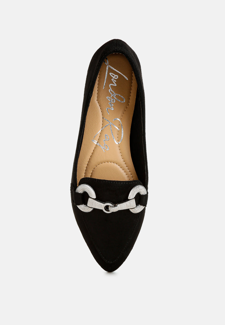 Fembot Horsebit Detail Flexible Loafers showcasing a stylish design with horsebit embellishment and a flexible sole.