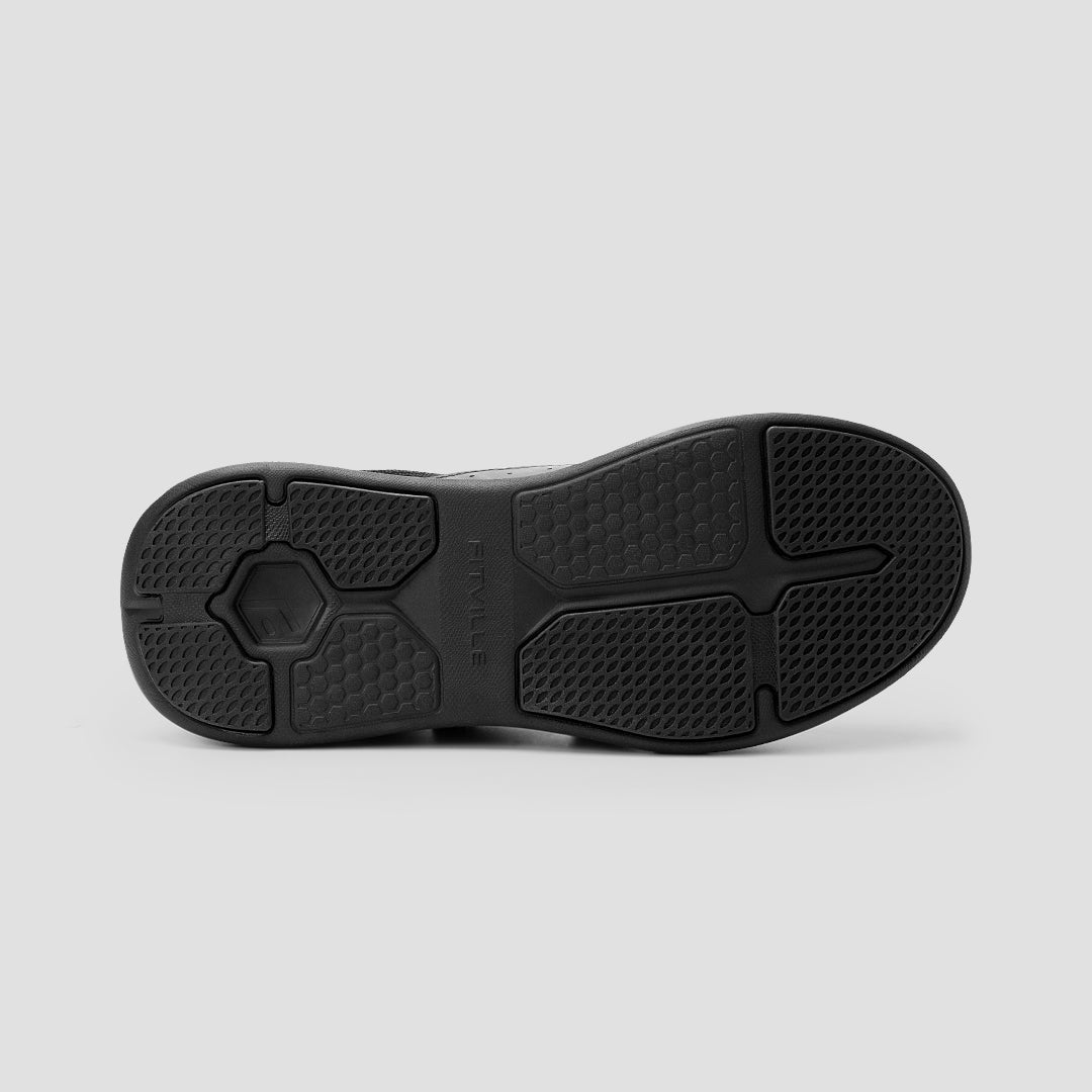 FitVille Men's EasyTop Diabetic Shoes V1 featuring adjustable Velcro straps, deep toe box, and cushioned sole for comfort.