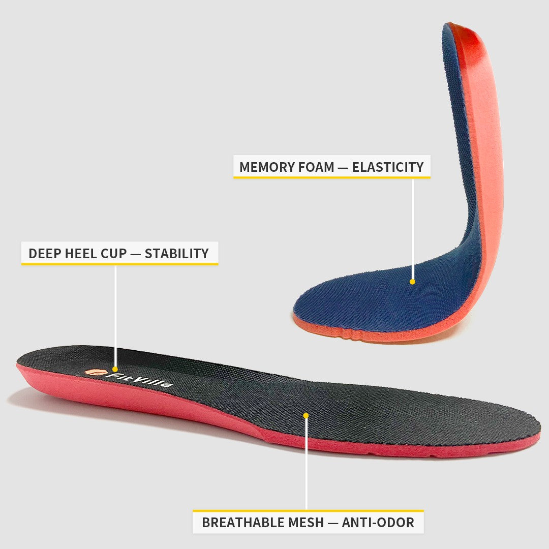 FitVille Men's Rebound Core Walking Shoes V1 showcasing a wide toe box, premium suede upper, and shock-absorbing soles for ultimate comfort.