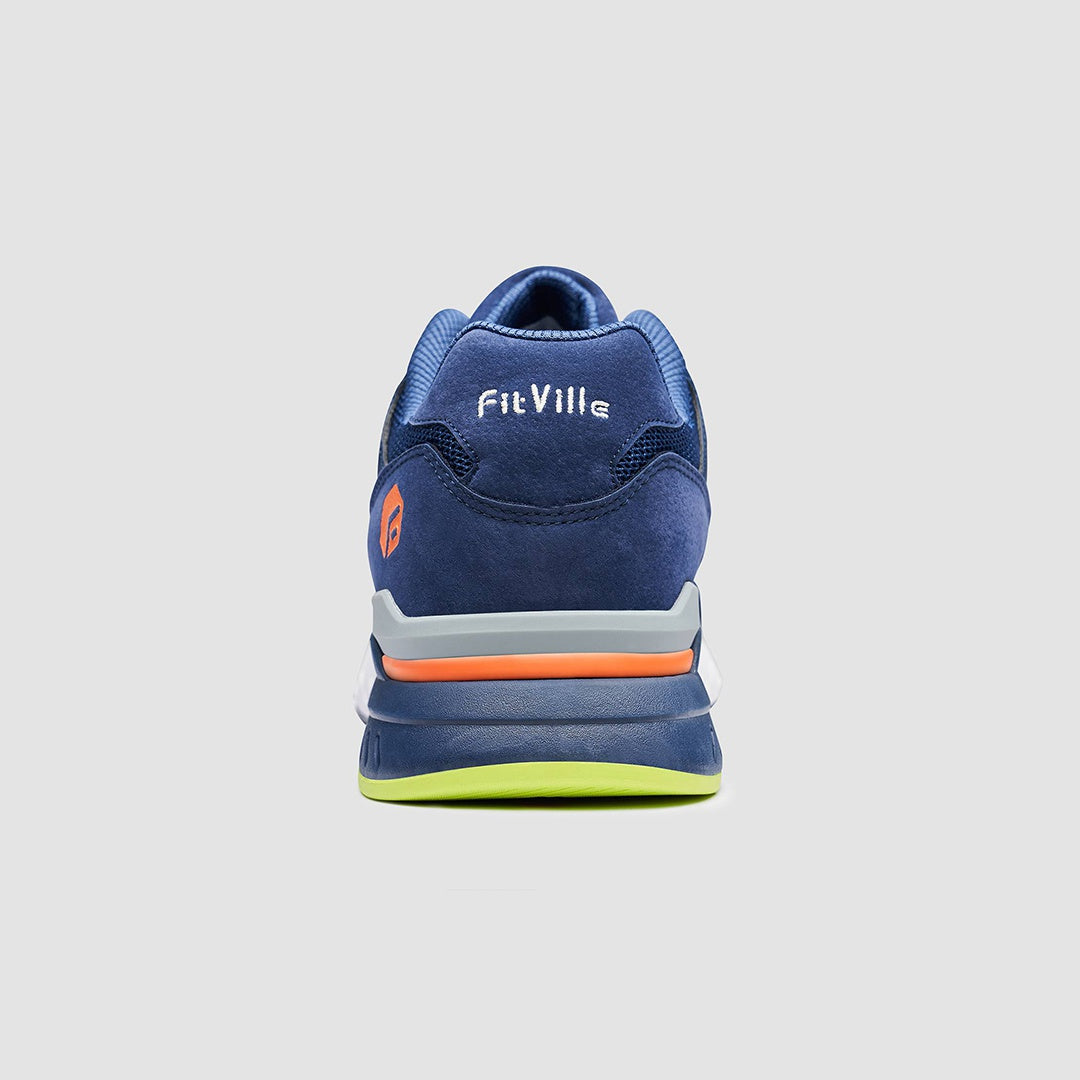 FitVille Men's Rebound Core Walking Shoes V1 showcasing a wide toe box, premium suede upper, and shock-absorbing soles for ultimate comfort.