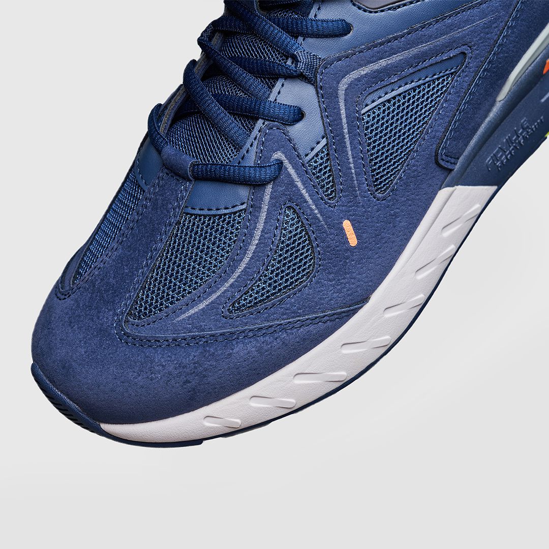 FitVille Men's Rebound Core Walking Shoes V1 showcasing a wide toe box, premium suede upper, and shock-absorbing soles for ultimate comfort.