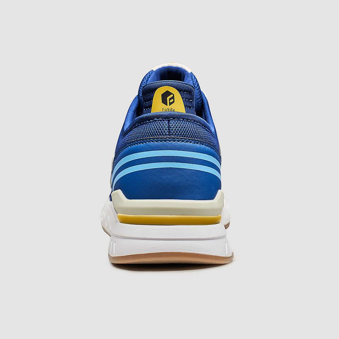 FitVille Men's Stride Core Running Shoes V3 showcasing a breathable Flyknit upper, wide toe box, and PropelCore™ sole technology.