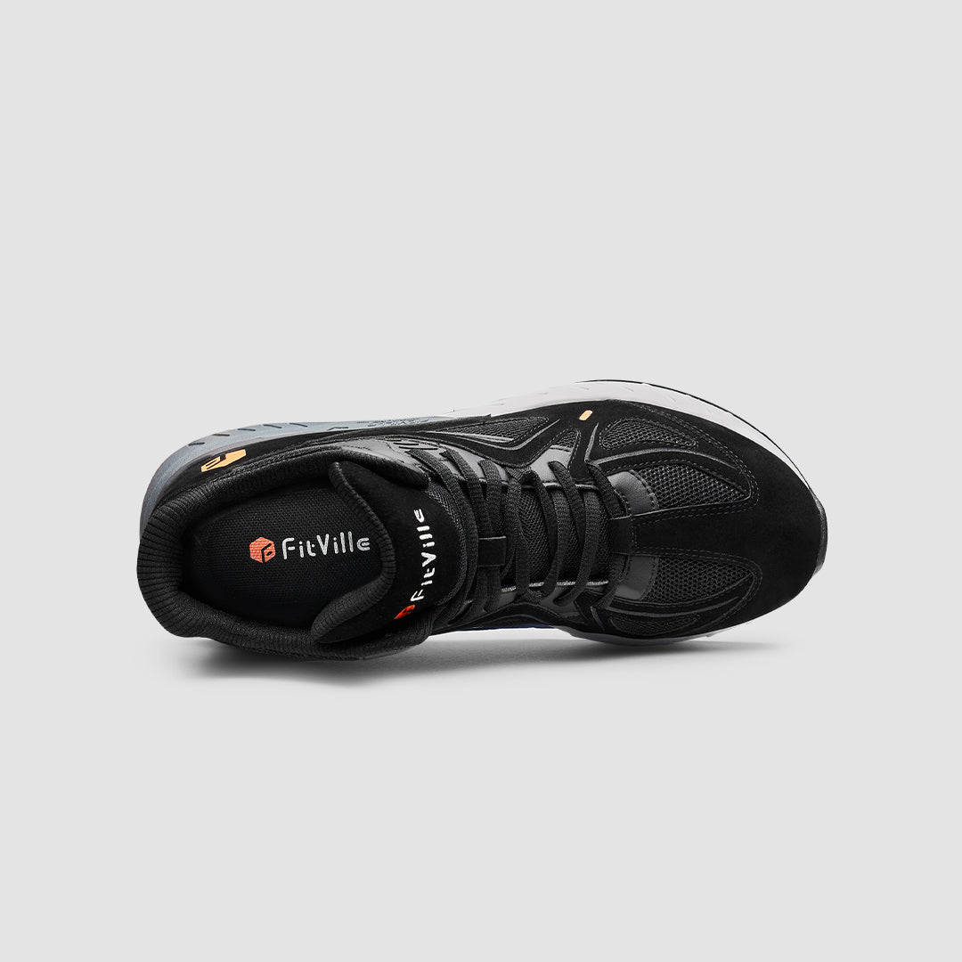 FitVille Women's High-top Rebound Core Walking Shoes V4 showcasing a stylish high-top design with premium suede material.