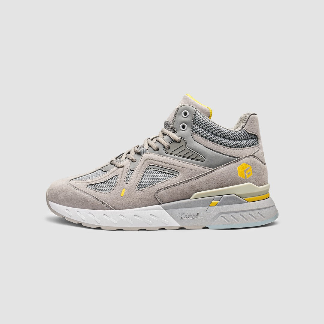 FitVille Women's High-top Rebound Core Walking Shoes V4 showcasing a stylish high-top design with premium suede material.