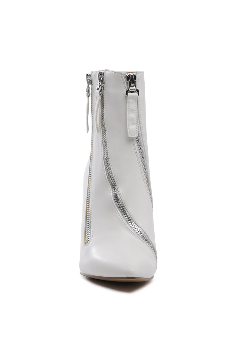 Hillary Elegant Comfortable Boots for Women, featuring a stylish ankle length design with a stack heel and soft insole.