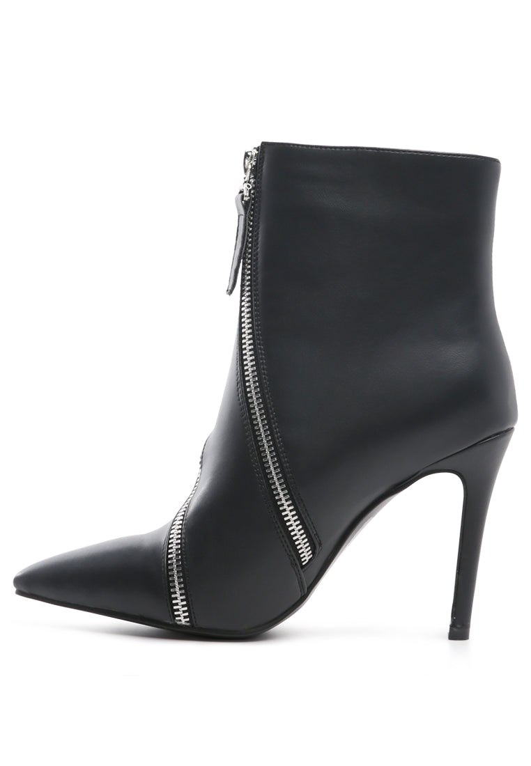 Hillary Elegant Comfortable Boots for Women, featuring a stylish ankle length design with a stack heel and soft insole.