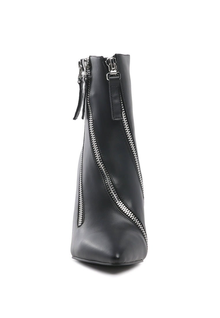 Hillary Elegant Comfortable Boots for Women, featuring a stylish ankle length design with a stack heel and soft insole.