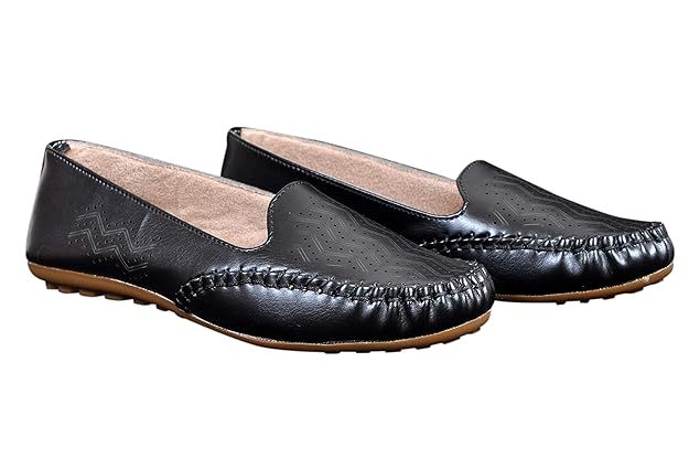 A stylish pair of Latest Comfortable Pattern Design Casual Bellies for girls and women, showcasing a contemporary design with a cushioned insole.