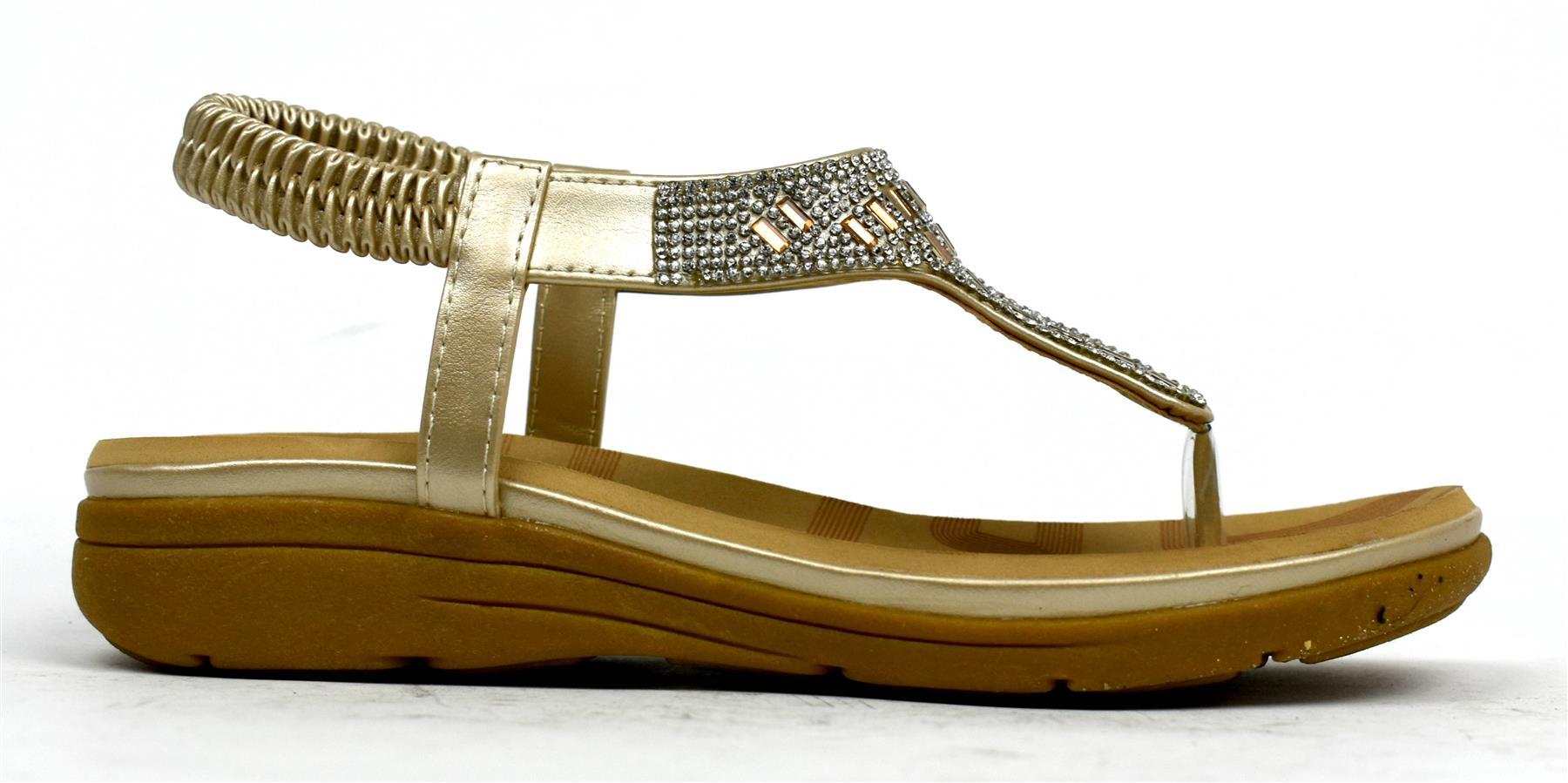 LSA-8030 Gold stylish footwear with synthetic PU upper and TPR sole.