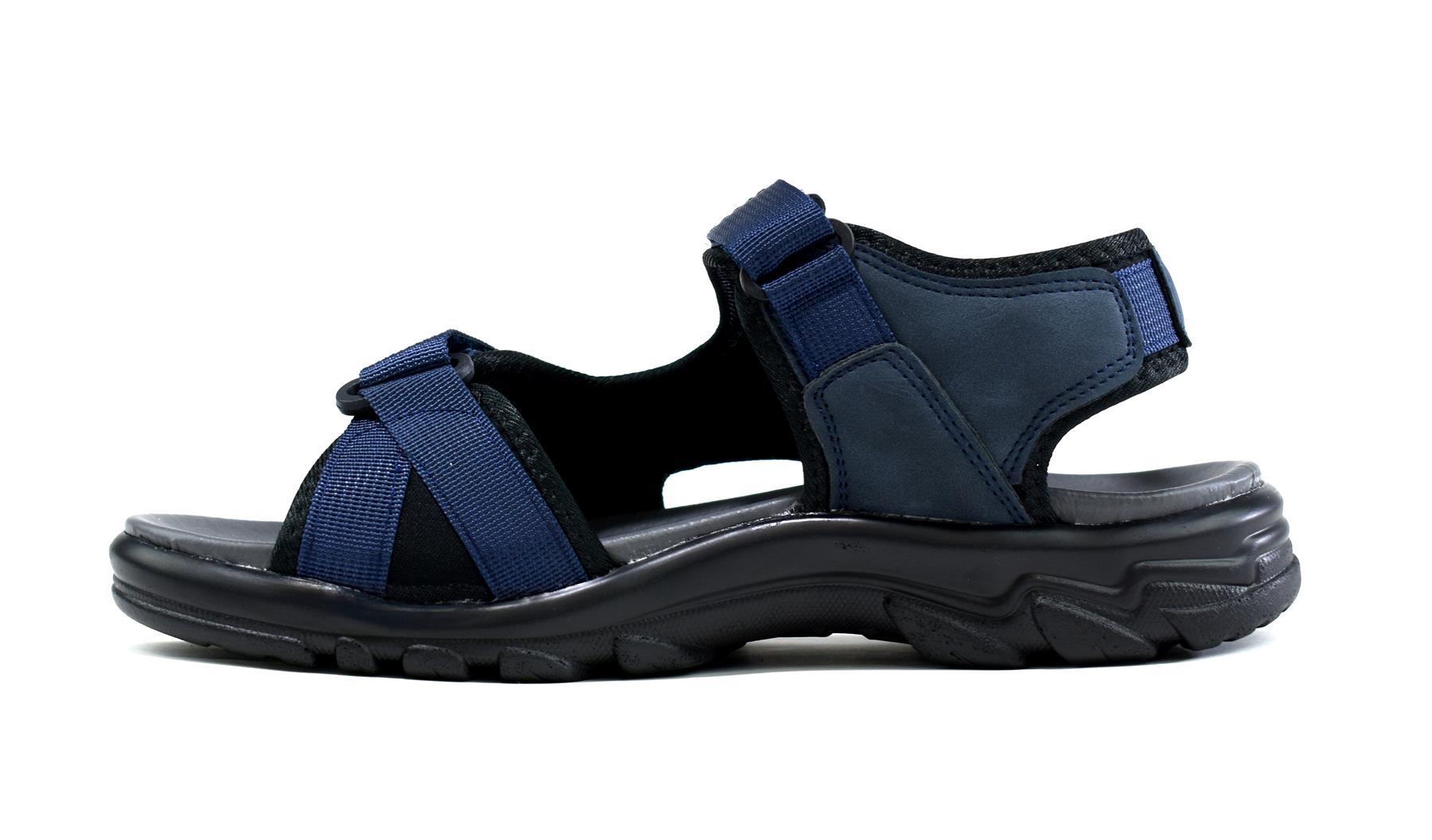 Men's strappy summer sandals featuring a breathable upper, cushioned insock, and durable sole, perfect for summer outings.