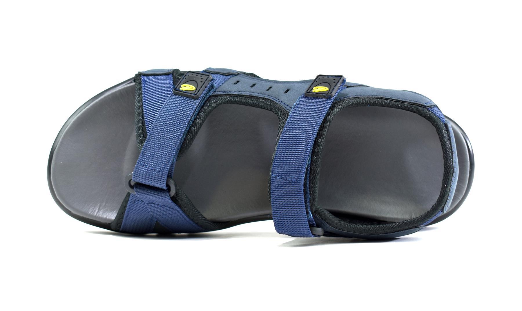 Men's strappy summer sandals featuring a breathable upper, cushioned insock, and durable sole, perfect for summer outings.