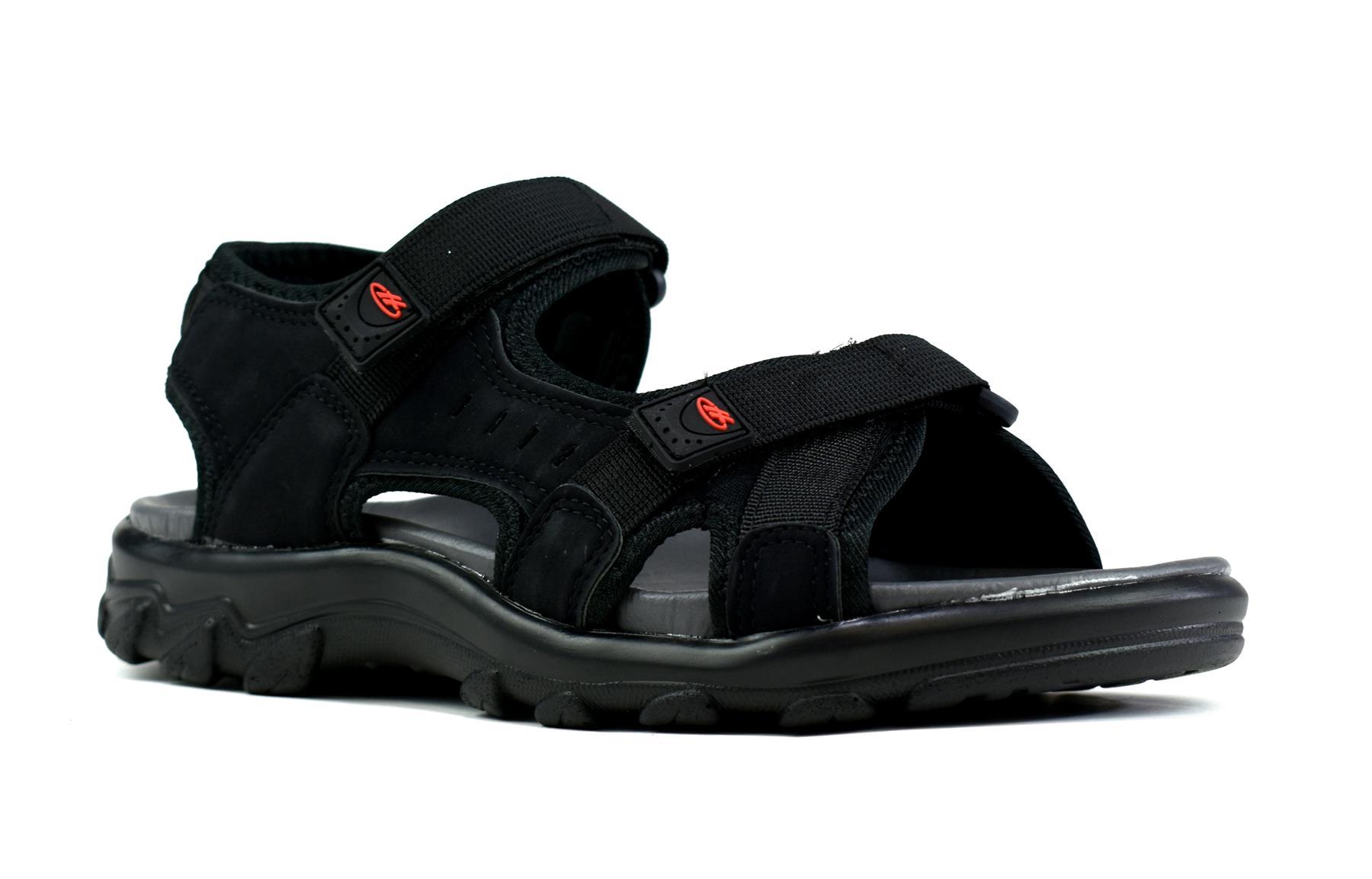Men's strappy summer sandals featuring a breathable upper, cushioned insock, and durable sole, perfect for summer outings.