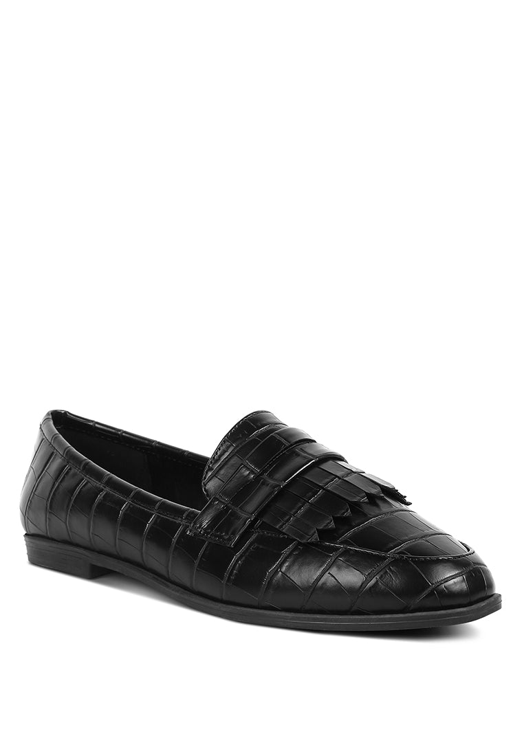 Pecker Black Patent PU Everyday Loafer showcasing a shiny black finish, ergonomic design, and slip-on style, perfect for formal wear.