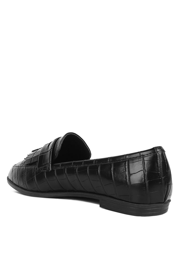 Pecker Black Patent PU Everyday Loafer showcasing a shiny black finish, ergonomic design, and slip-on style, perfect for formal wear.