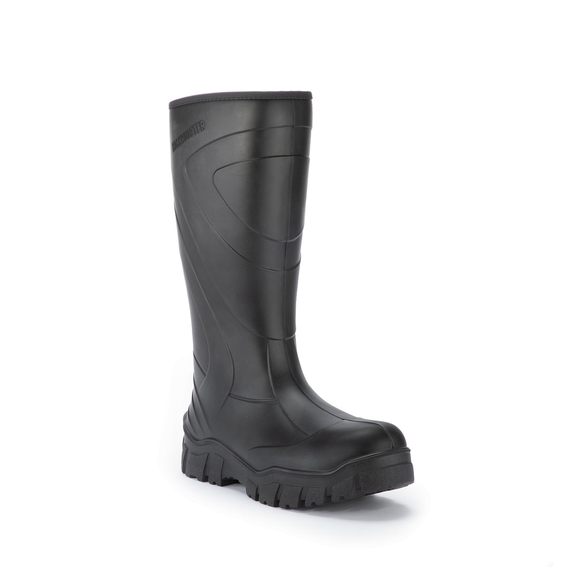 RockRooster Porter Men's PU Composite Wellington boots, featuring a slip-resistant outsole and waterproof design, ideal for outdoor work.