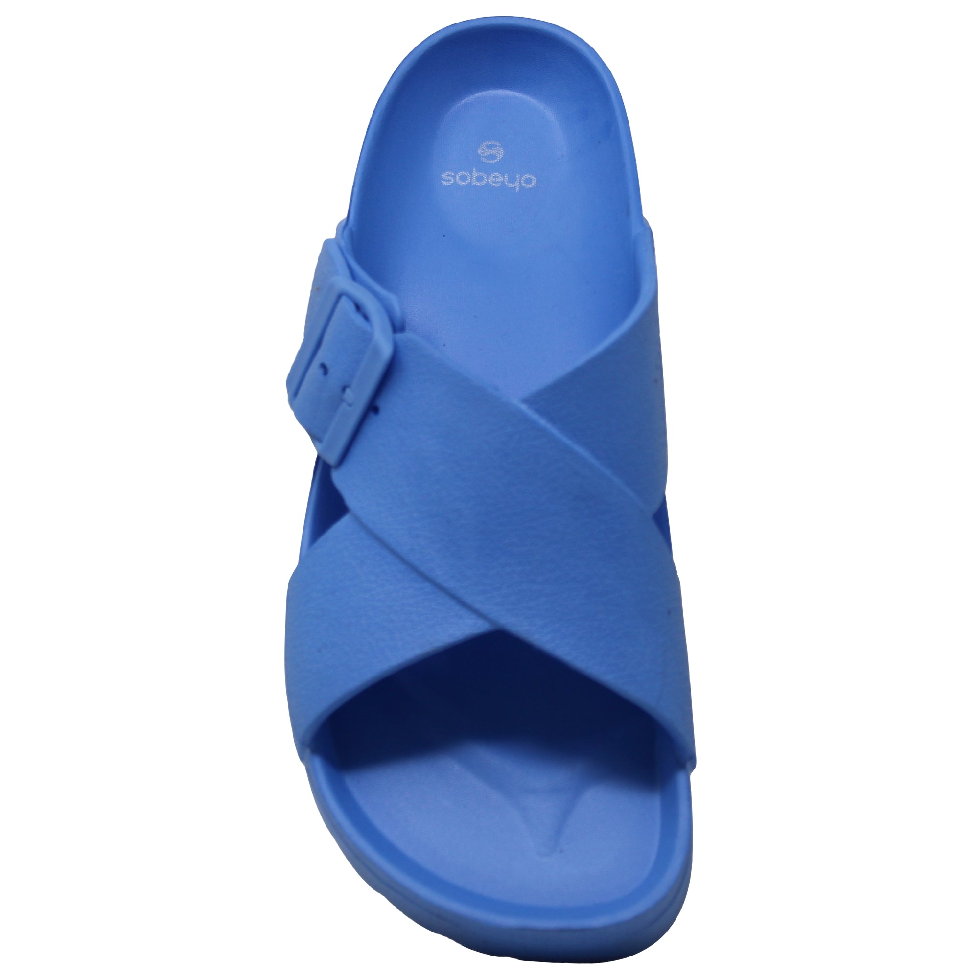 SOBEYO Light-Weight Platform Sandals featuring criss-cross adjustable buckles, soft EVA sole, and stylish design suitable for various occasions.