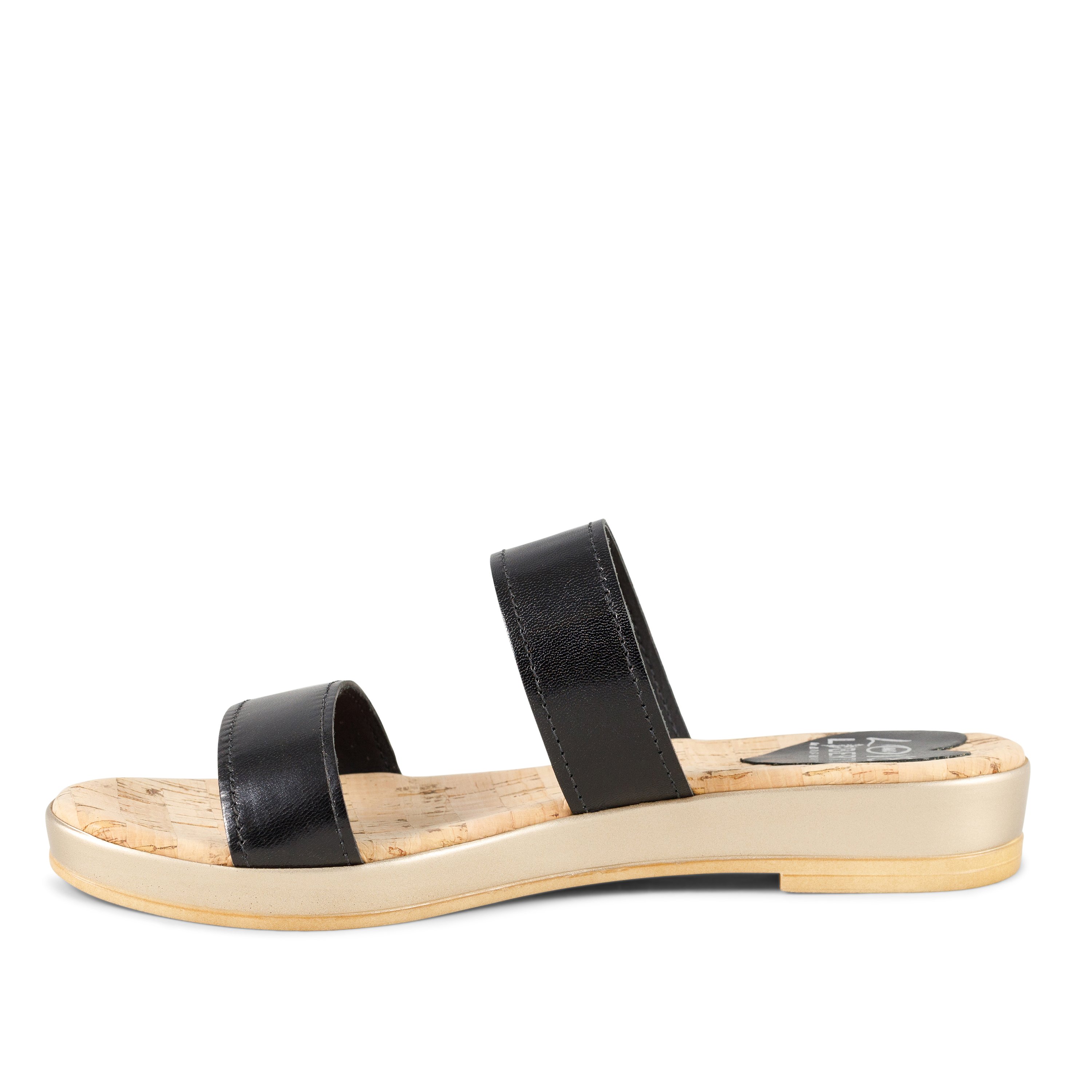 Sonoma sandals featuring a stylish leather upper, cork sock liner, and low wedge design, perfect for summer vacations.